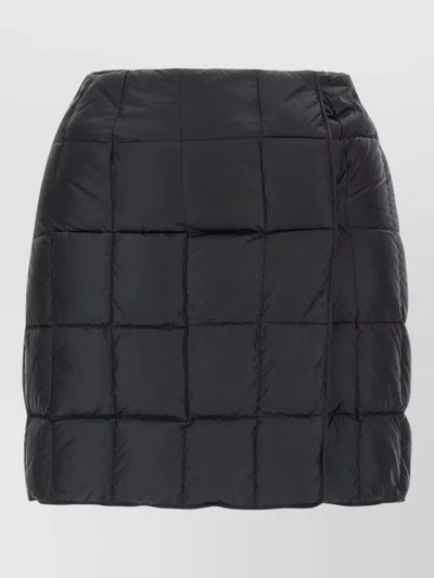 Ienki Ienki High Waisted Quilted Padded Mini Skirt In Black