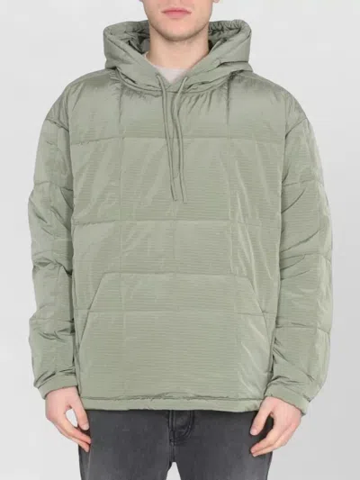Ienki Ienki Hooded Anorak Jacket Quilted Front Pockets In Green