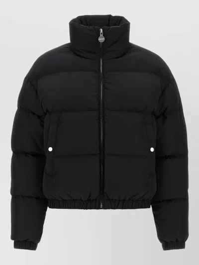 Ienki Ienki Hooded Down Jacket High Collar Quilting In Black