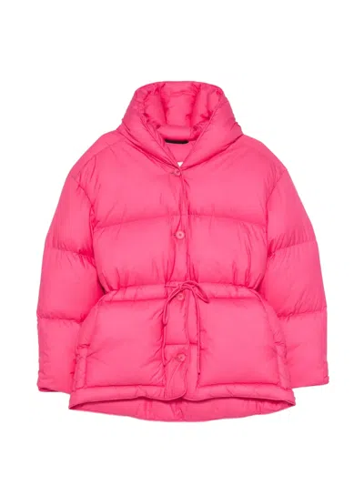 Ienki Ienki Hooded Puffer Jacket In Pink