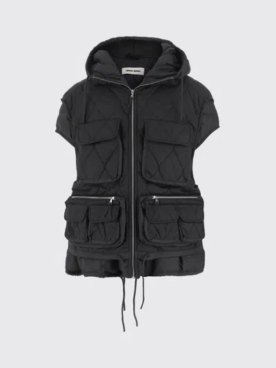 Ienki Ienki Nylon Padded Vest With Adjustable Hem In Black