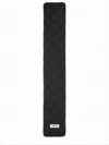 Ienki Ienki Long Quilted Scarf With Diamond Stitching In Black