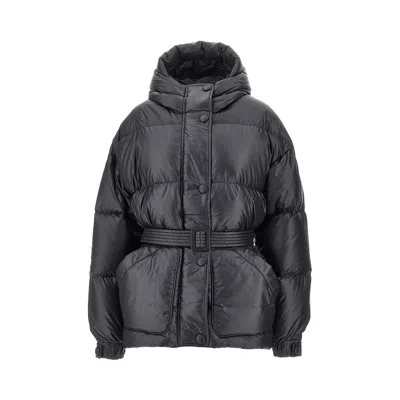 Ienki Ienki 'michlin' Belted Down Jackete In Purple