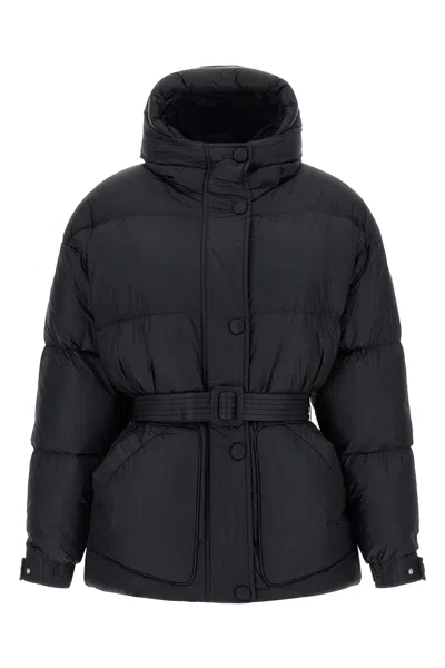 Ienki Ienki Quilted Belted Puffer Jacket In Black