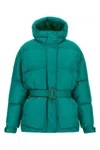 Ienki Ienki Quilted Belted Jacket In Green