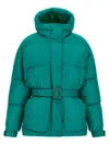 Ienki Ienki Quilted Belted Jacket In Green