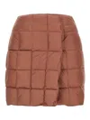 Ienki Ienki Platha Quilted-padded Mini Skirt In Brown