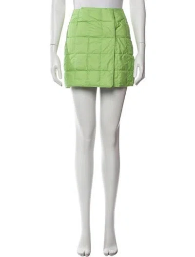 Pre-owned Ienki Ienki Mini Skirt In Green