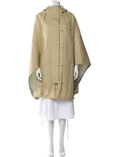 Pre-owned Ienki Ienki Nylon Coat In Neutral