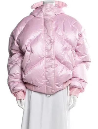 Pre-owned Ienki Ienki Nylon Down Jacket In Purple