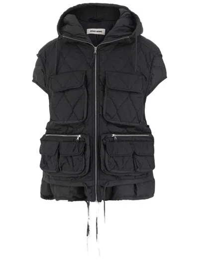 IENKI IENKI NYLON PADDED VEST WITH ADJUSTABLE HEM