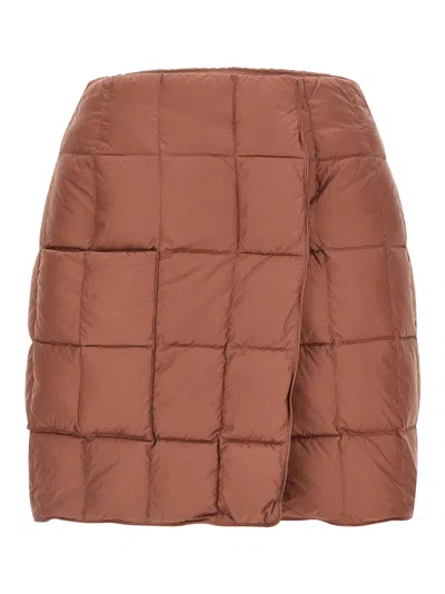 Ienki Ienki Plahta Quilted Skirt In Rust