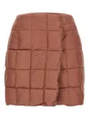 Ienki Ienki Platha Quilted-padded Mini Skirt In Brown