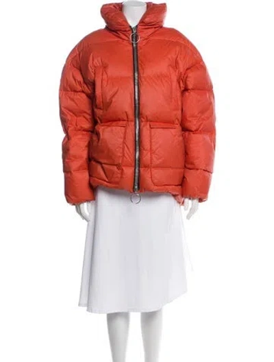 Pre-owned Ienki Ienki Puffer Jacket In Orange