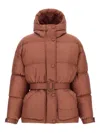 Ienki Ienki Quilted Belted Jacket In Brown