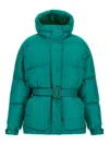 Ienki Ienki Quilted Belted Jacket In Green