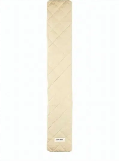 Ienki Ienki Quilted Padded Scarf With Diamond Stitching In Neutral
