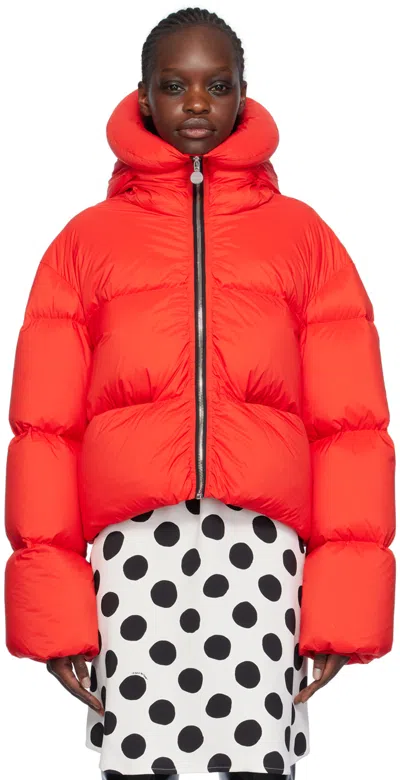 Ienki Ienki Red Kenny Down Jacket In Soft Red