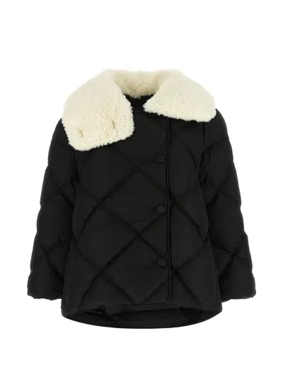 Ienki Ienki Shearling Queen Quilted Jacket In Black