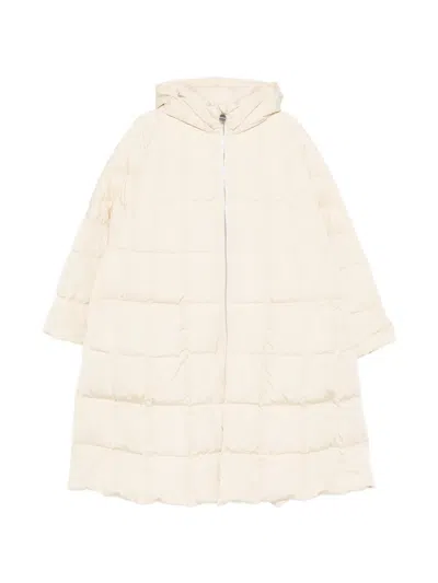 Ienki Ienki Trapeze Hooded Coat In Brown