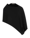 Iesse Woman Cape Black Size 6 Polyamide, Wool, Viscose, Cashmere