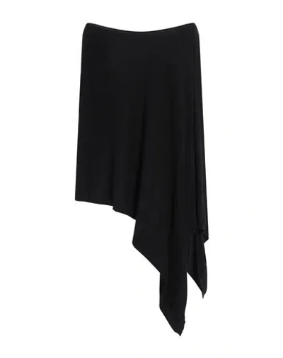 Iesse Woman Cape Black Size Onesize Polyamide, Wool, Viscose, Cashmere