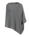 Iesse Woman Cape Lead Size 6 Polyamide, Wool, Viscose, Cashmere In Grey