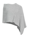 Iesse Woman Cape Light Grey Size 8 Polyamide, Wool, Viscose, Cashmere In Grey