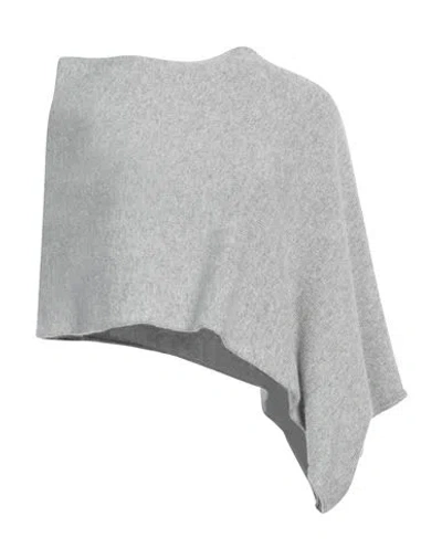 Iesse Woman Cape Light Grey Size 8 Polyamide, Wool, Viscose, Cashmere