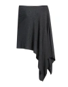 Iesse Woman Cape Charcoal Size Onesize Polyamide, Wool, Viscose, Cashmere In Grey