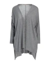 Iesse Woman Cardigan Grey Size 10 Virgin Wool, Acrylic In Grey