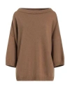 Iesse Woman Sweater Camel Size 10 Polyamide, Wool, Viscose, Cashmere In Beige
