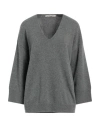 Iesse Woman Sweater Grey Size 10 Polyamide, Wool, Viscose, Cashmere