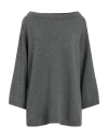 Iesse Woman Sweater Lead Size 10 Polyamide, Wool, Viscose, Cashmere In Grey