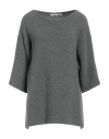 Iesse Woman Sweater Lead Size 10 Polyamide, Wool, Viscose, Cashmere In Grey