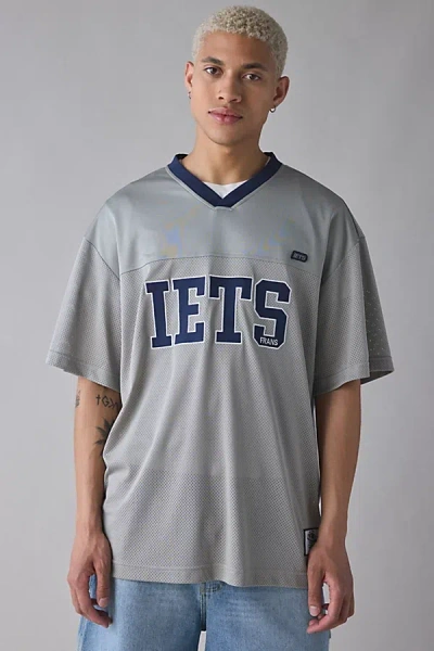 Iets Frans . Airtex Football Tee In Grey, Men's At Urban Outfitters