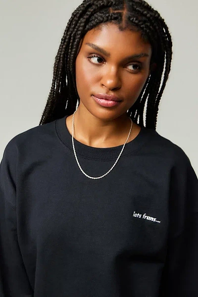 Iets Frans . Black Marl Sweatshirt In Black, Women's At Urban Outfitters