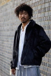 Iets Frans . Black Short Faux Fur Jacket In Black, Men's At Urban Outfitters In Black