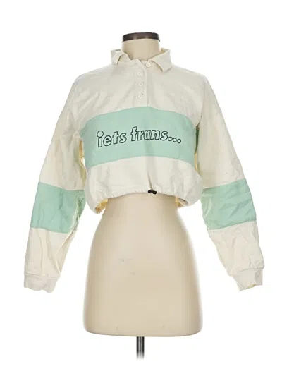 Pre-owned Iets Frans Cardigan Sweater In White