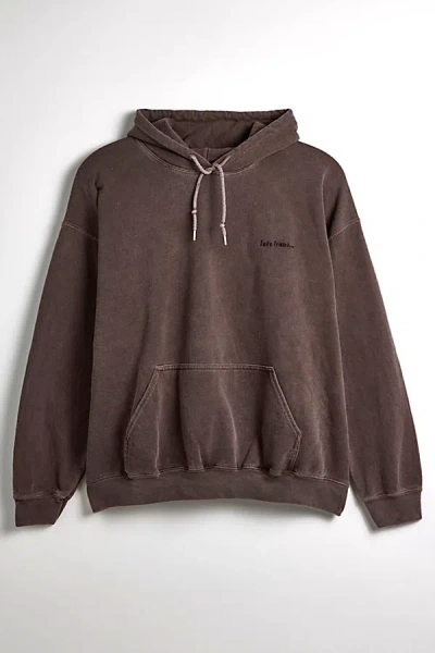 Iets Frans . Essential Pullover Hoodie Sweatshirt In Chocolate At Urban Outfitters In Chocolate