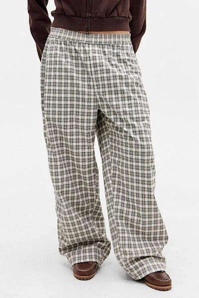 Iets Frans . Harri Check Cotton Jogger Pant In Cream, Women's At Urban Outfitters