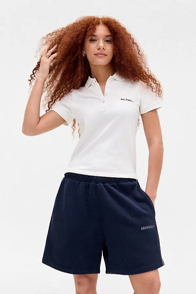 Iets Frans . Harri Mid Jogger Short Pant In Navy, Women's At Urban Outfitters