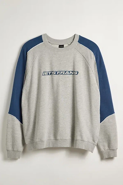 Iets Frans . … Arch Paneled Crew Neck Sweatshirt In Grey At Urban Outfitters