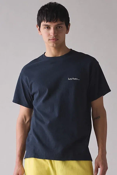 Iets Frans . … Cotton Logo Tee In Black At Urban Outfitters