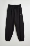 Iets Frans . … Embroidered Logo Jogger Sweatpant In Black At Urban Outfitters