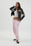 Iets Frans . … Embroidered Logo Jogger Sweatpant In Pink At Urban Outfitters