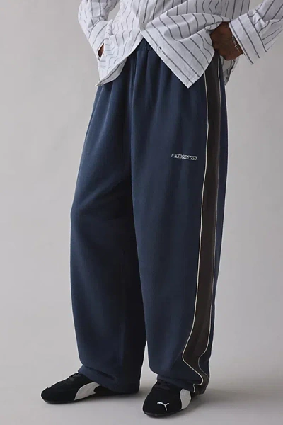 Iets Frans . … Harri Paneled Wide Leg Sweatpant In Navy, Men's At Urban Outfitters In Blue