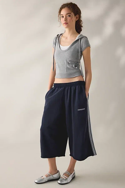 Iets Frans . … Harri Piped Wide Leg Cropped Jogger Pant In Navy, Women's At Urban Outfitter In Blue