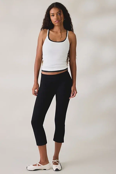 Iets Frans . … Kali Foldover Kick Flare Capri Pants In Black, Women's At Urban Outfitters In Multi