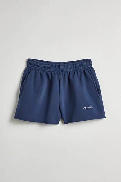 Iets Frans . … Mini Jogger Short Pant In Denim Navy At Urban Outfitters